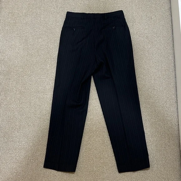 Classic Pinstripe Blazer in Charcoal